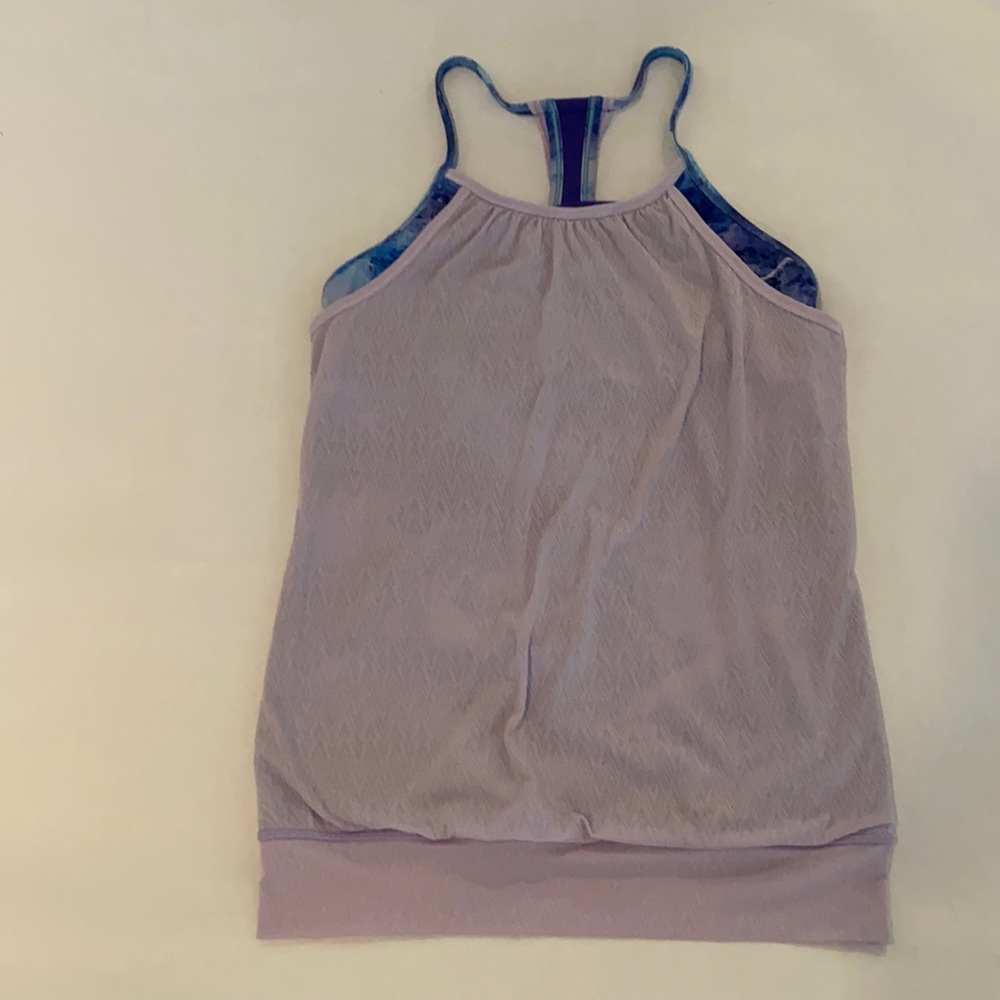 Ivivva (girls Lululemon) Light Purple Layered Tank, Size 14